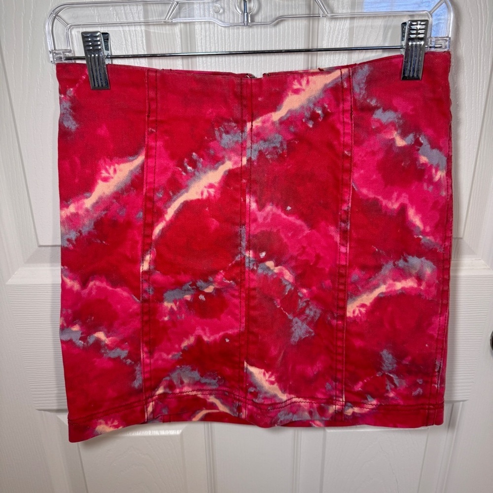 Free People Tie Dye Mini Skirt